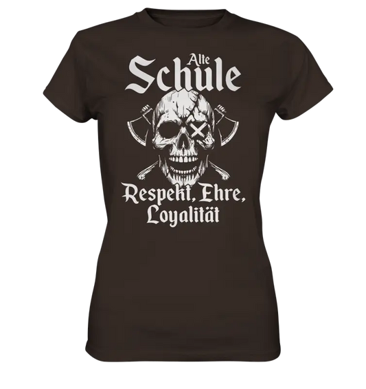 Alte schule - Damen Shirt - Brown / XS - Lady-Shirts