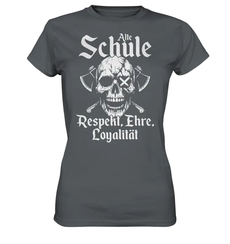 Alte schule - Damen Shirt - Dark Grey / XS - Lady-Shirts