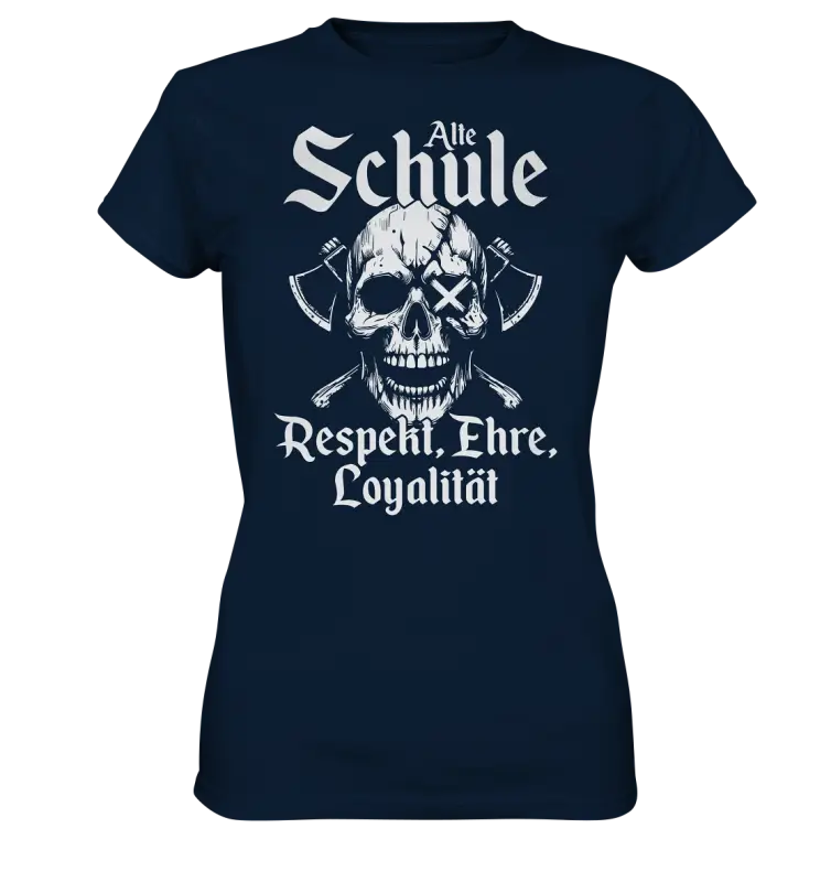 Alte schule - Damen Shirt - Navy / XS - Lady-Shirts