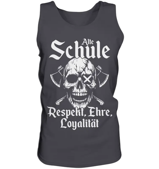 Alte schule - Herren Tank-Top - Charcoal / S - Tank-Tops