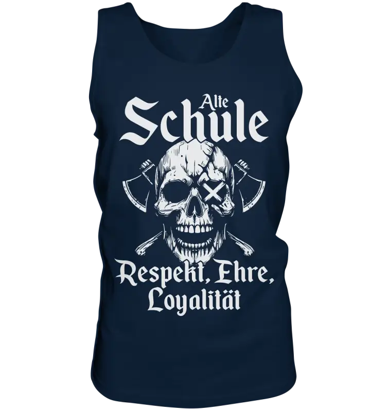 Alte schule - Herren Tank-Top - Navy / S - Tank-Tops