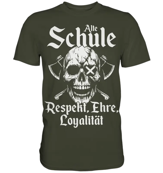 Alte schule - Herren Shirt - Urban Khaki / XS - Unisex-Shirts