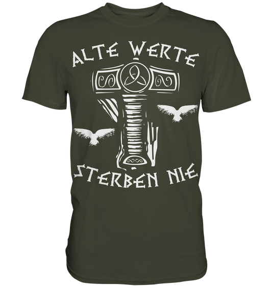 Alte Werte - Herren Shirt - Urban Khaki / XS - Unisex-Shirts