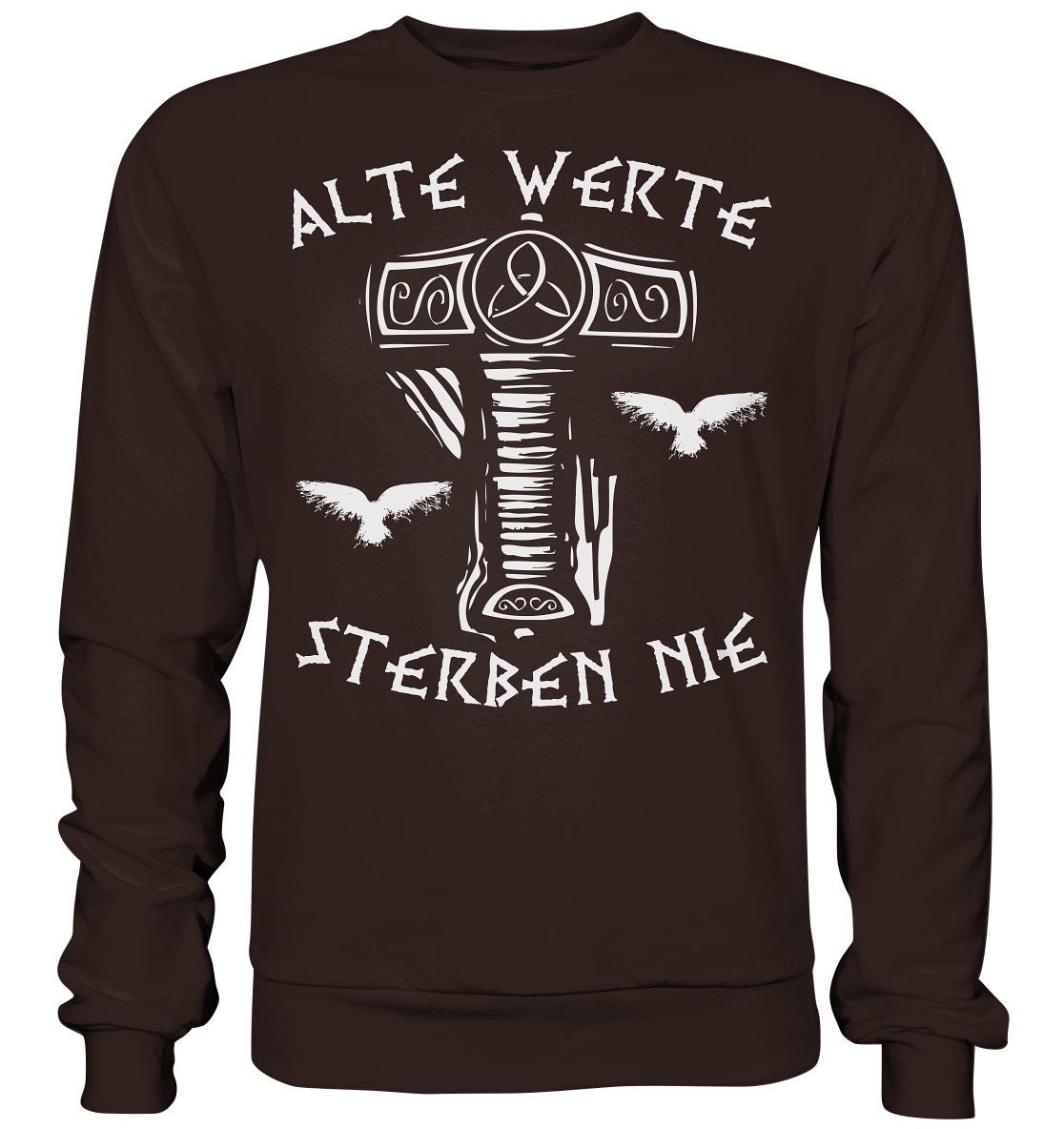 Alte Werte - Unisex Sweatshirt - Hot Chocolate / XS - Sweatshirts