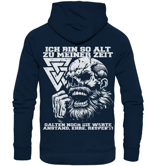 Anstand, Ehre und Respekt - Organic Basic Hoodie - Donnerwolf