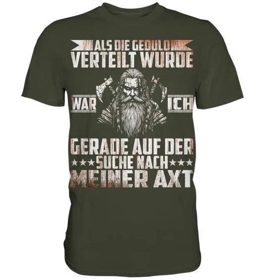 Auf der suche nach meiner Axt - Wikinger Herren Shirt - Urban Khaki / XS - Unisex-Shirts