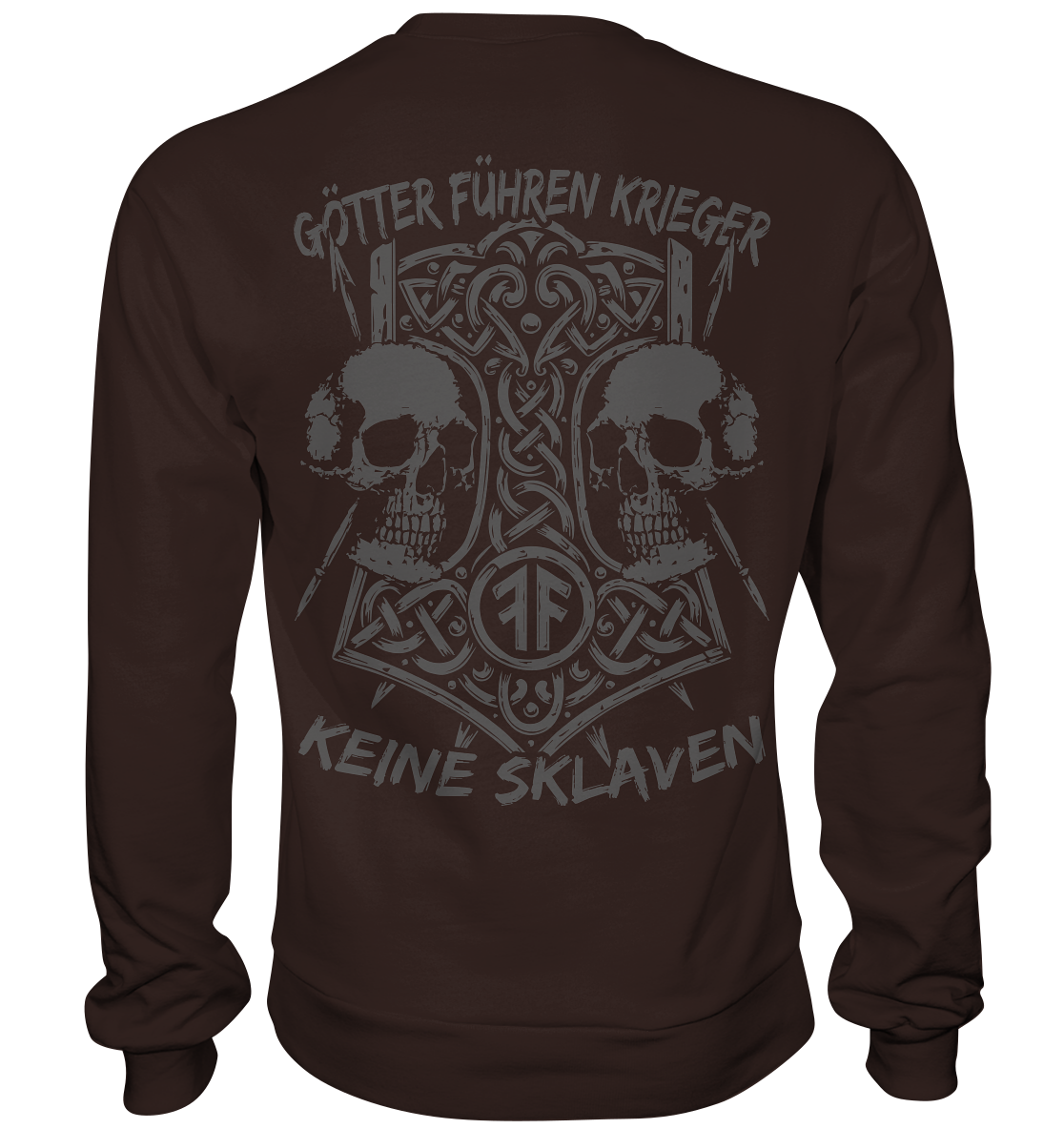 GÖTTER FÜHREN KRIEGER - Wikinger Sweatshirt Männer Odin