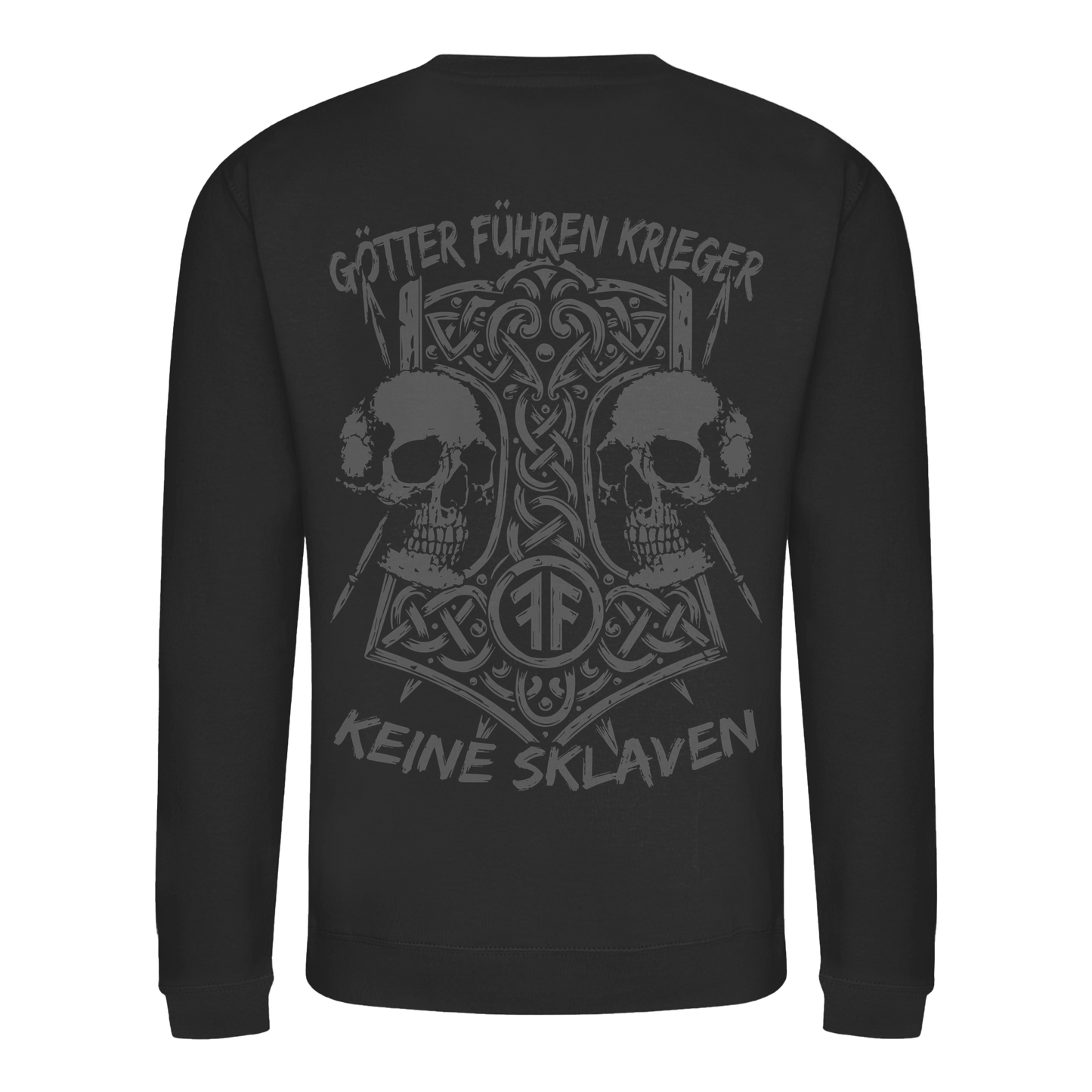 GÖTTER FÜHREN KRIEGER - Wikinger Sweatshirt Männer Odin