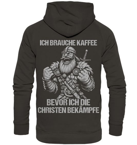 Ich brauche Kaffee - Basic Unisex Hoodie