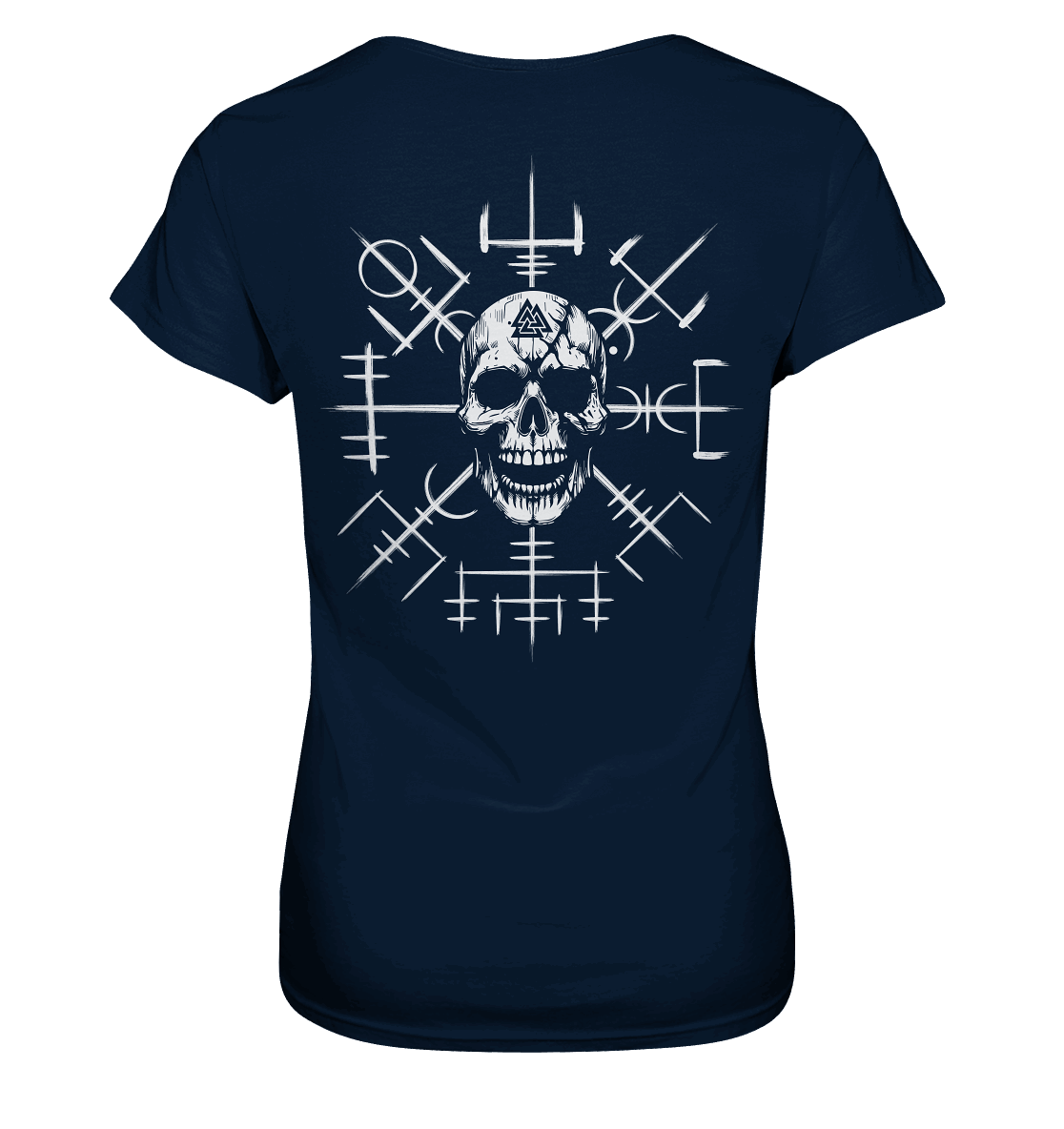 Viking Compass Skull - Ladies Premium Shirt