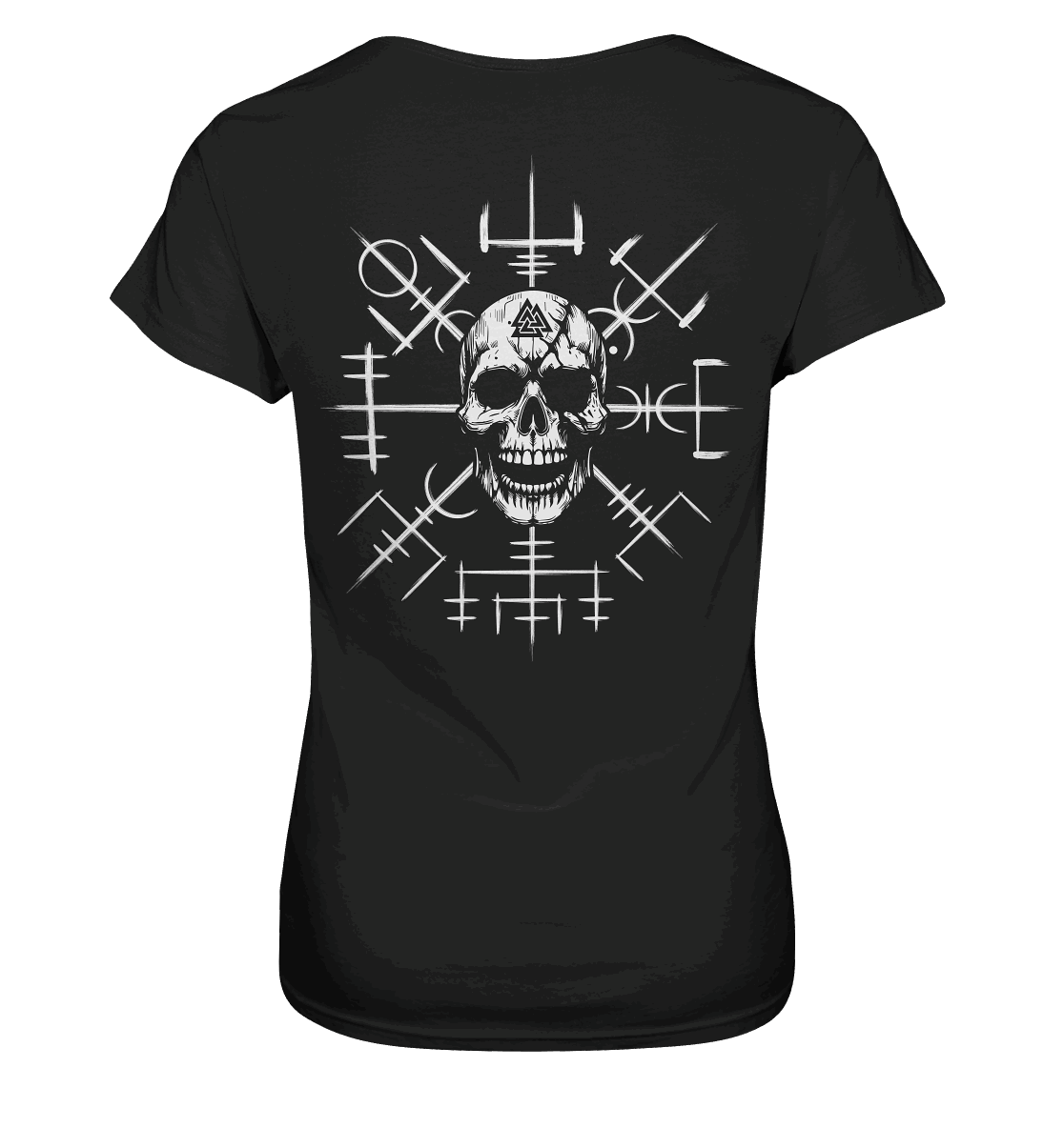 Viking Compass Skull - Ladies Premium Shirt