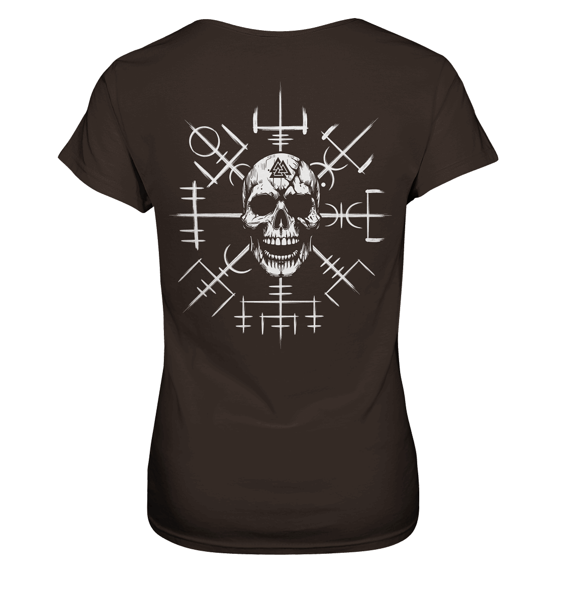 Viking Compass Skull - Ladies Premium Shirt