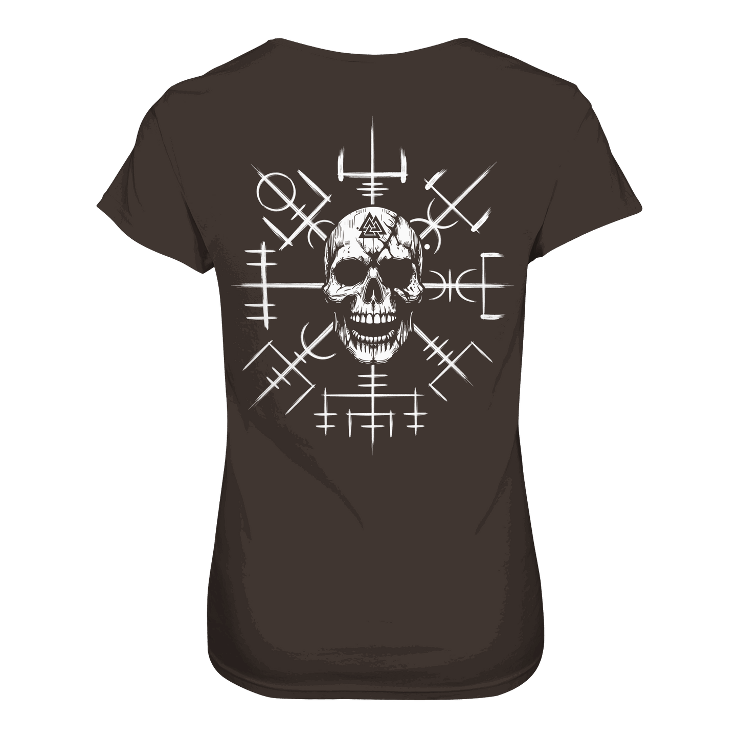 Viking Compass Skull - Ladies Premium Shirt