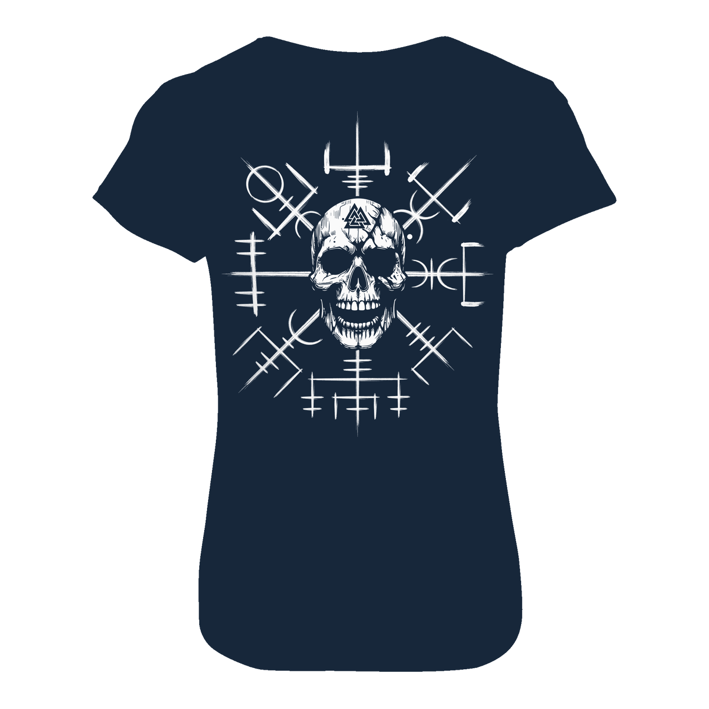 Viking Compass Skull - Ladies Premium Shirt