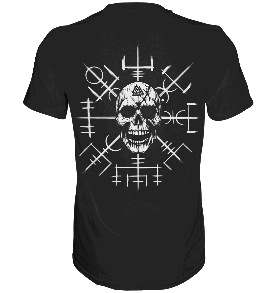 Viking Compass Skull - Mystisches Totenkopf Premium Shirt