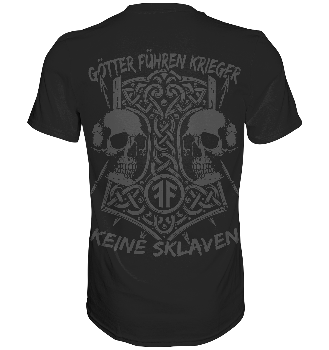 GÖTTER FÜHREN KRIEGER - Wikinger T-Shirt Männer Odin Premium