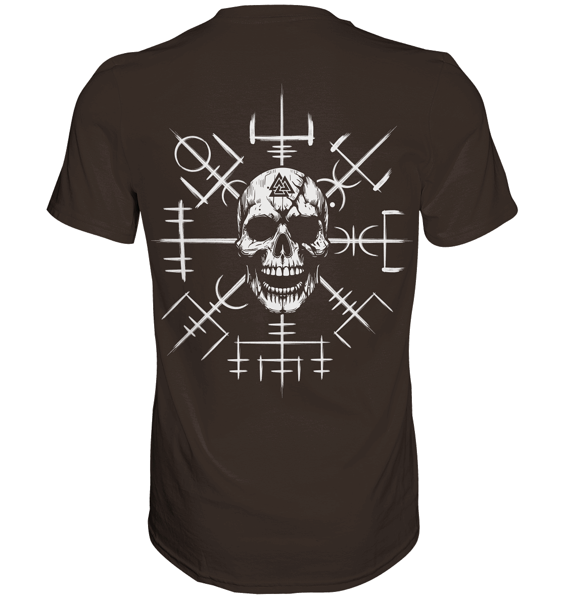 Viking Compass Skull - Mystisches Totenkopf Premium Shirt