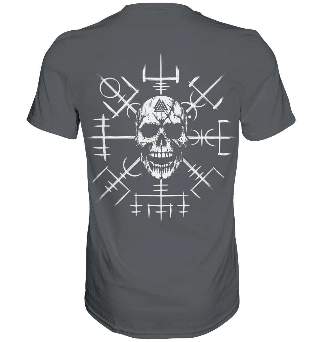 Viking Compass Skull - Mystisches Totenkopf Premium Shirt