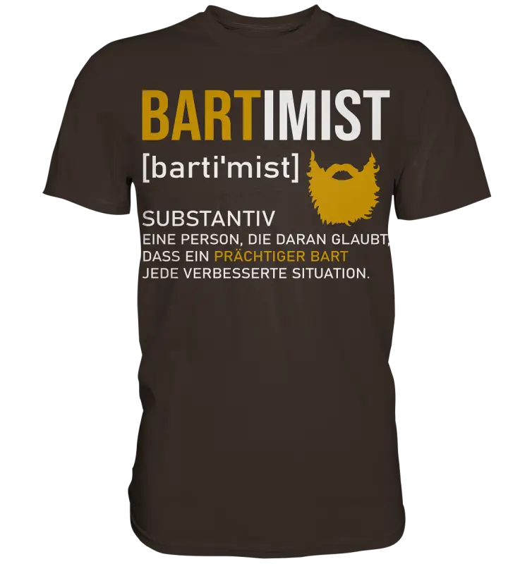 Bartimist - Herren Shirt - Brown / XS - Unisex-Shirts