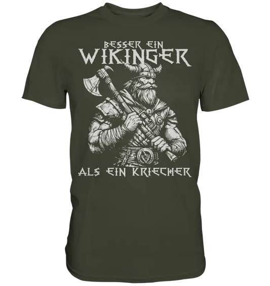 Besser ein WIkinger - Herren Premium Shirt - Donnerwolf