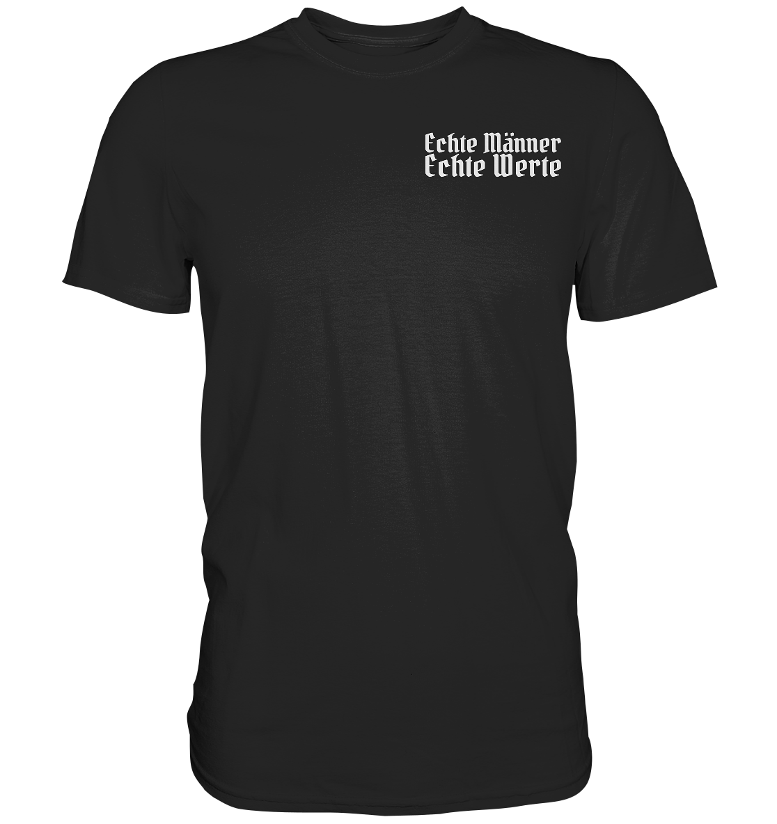 Echte Männer Echte Werte - Herren Shirt - Black / XS - Unisex-Shirts