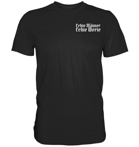 Echte Männer Echte Werte - Herren Shirt - Black / XS - Unisex-Shirts