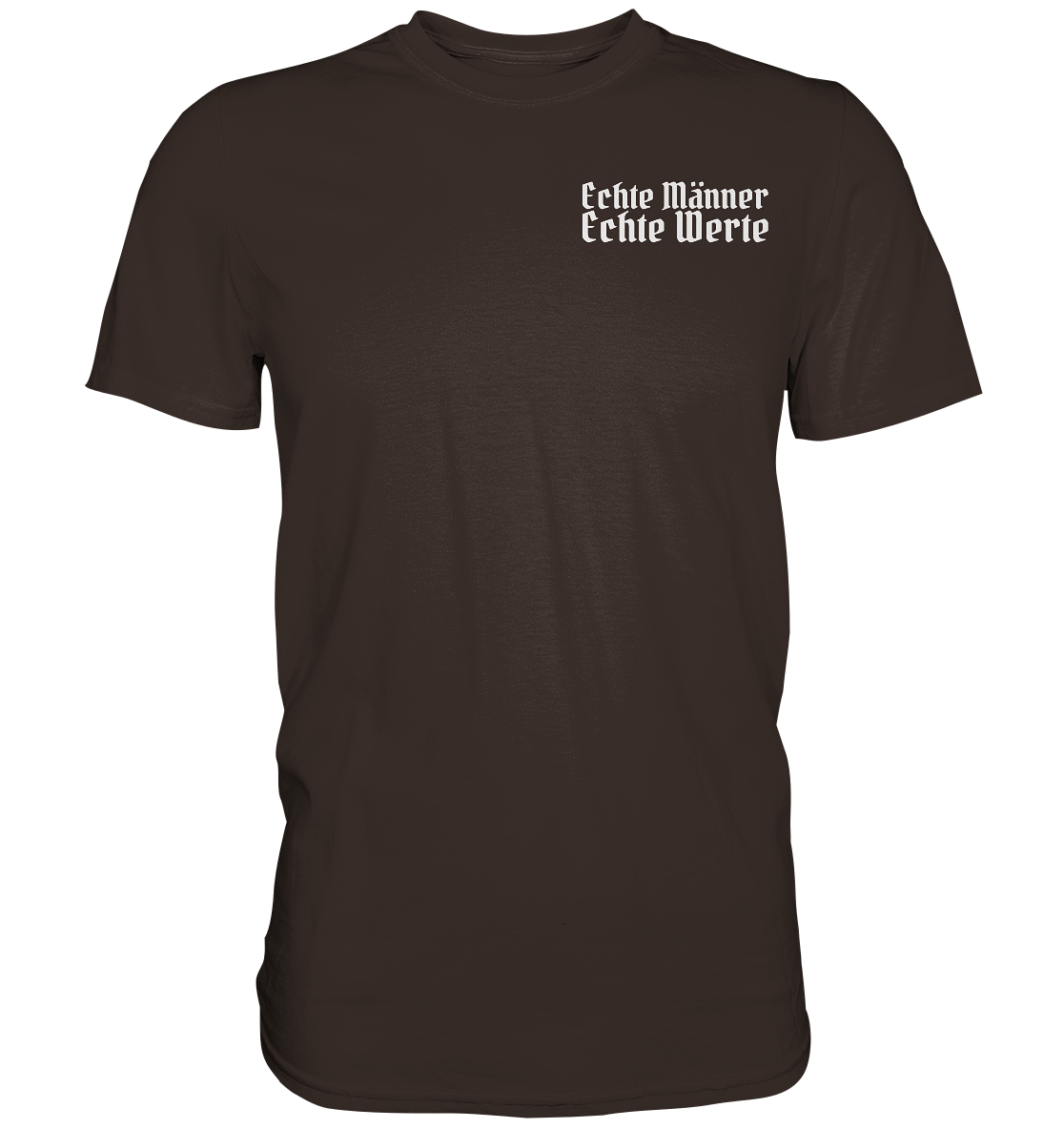 Echte Männer Echte Werte - Herren Shirt - Brown / XS - Unisex-Shirts