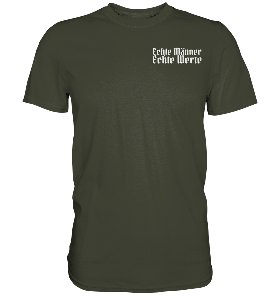 Echte Männer Echte Werte - Herren Shirt - Urban Khaki / XS - Unisex-Shirts