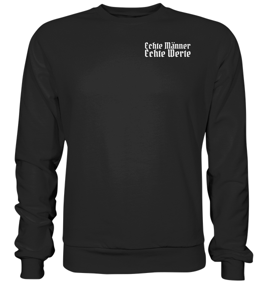 Echte Männer Echte Werte - Unisex Sweatshirt - Deep Black / XS - Sweatshirts