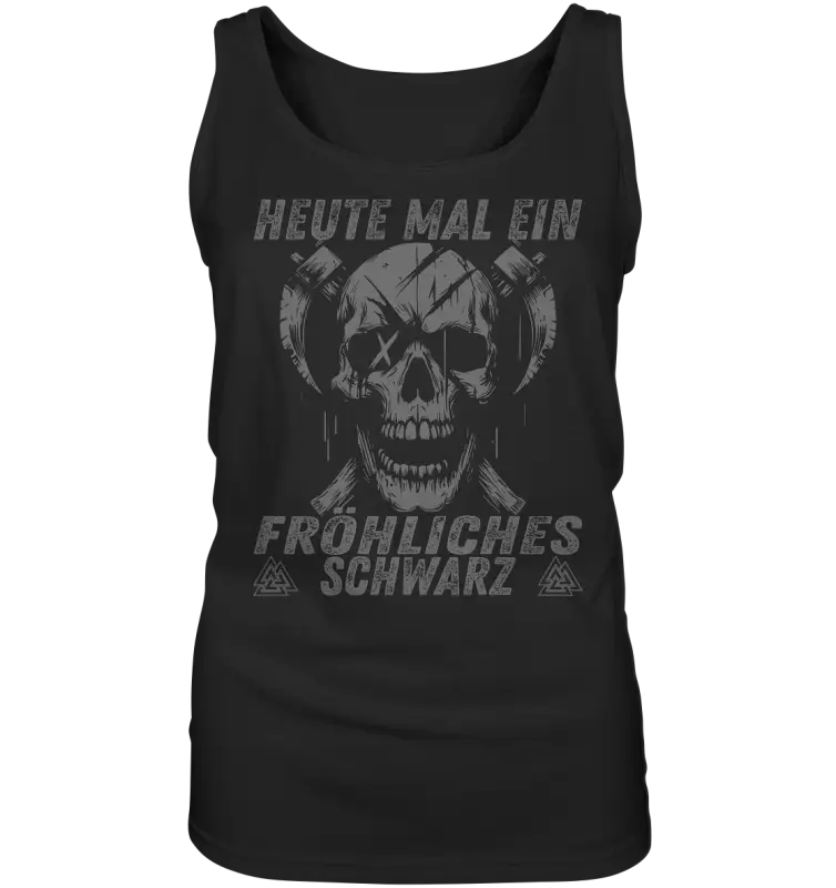 Ein Fröhliches Schwarz - Damen Tank-Top - Black / S - Tank-Tops