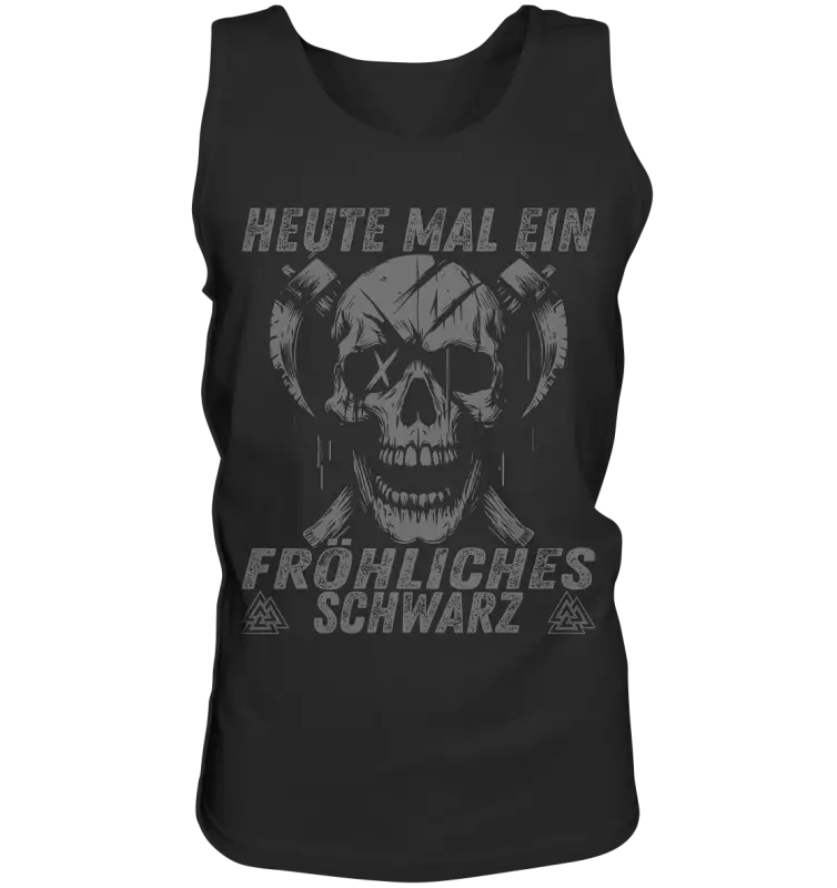 Ein Fröhliches Schwarz - Tank-Top - Black / S - Tank-Tops