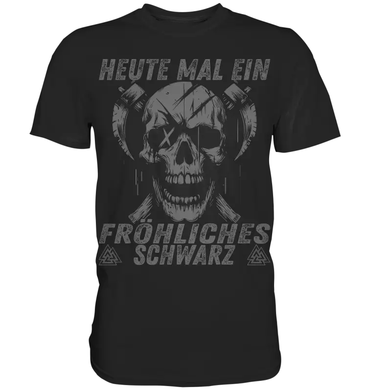 Ein Fröhliches Schwarz - Wikinger Herren Shirt - Black / XS - Unisex-Shirts