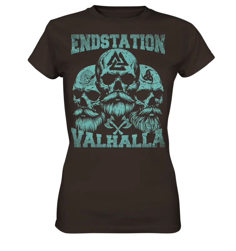 Endstation Valhalla - Damen Shirt - Brown / XS - Lady-Shirts