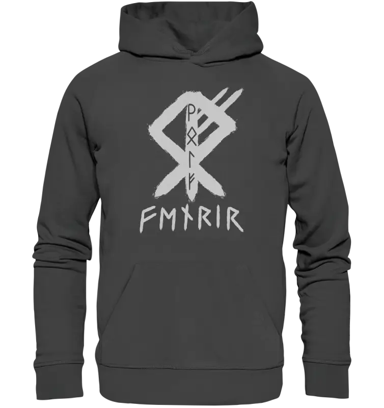 Fenris Wolfsrune - Organic Basic Hoodie - Donnerwolf