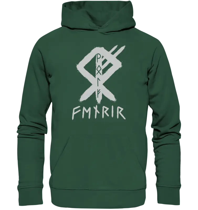 Fenris Wolfsrune - Organic Basic Hoodie - Donnerwolf