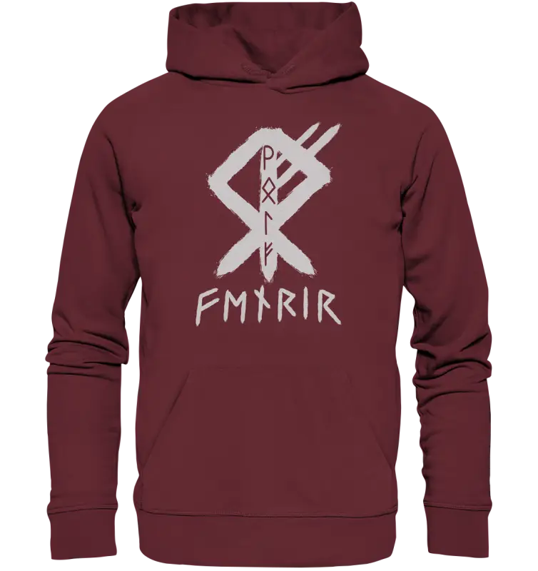 Fenris Wolfsrune - Organic Basic Hoodie - Donnerwolf