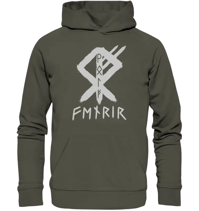 Fenris Wolfsrune - Organic Basic Hoodie - Donnerwolf