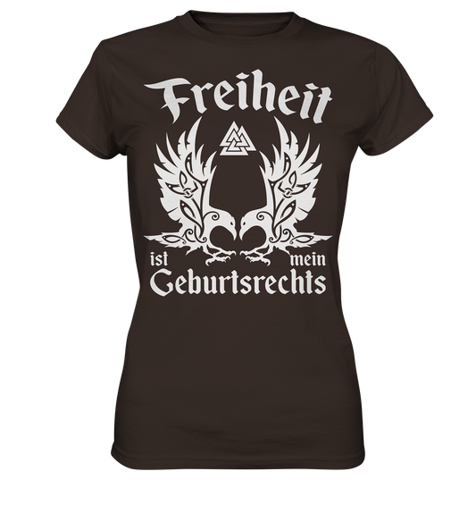 Freiheit - Damen Shirt - Brown / XS - Lady-Shirts