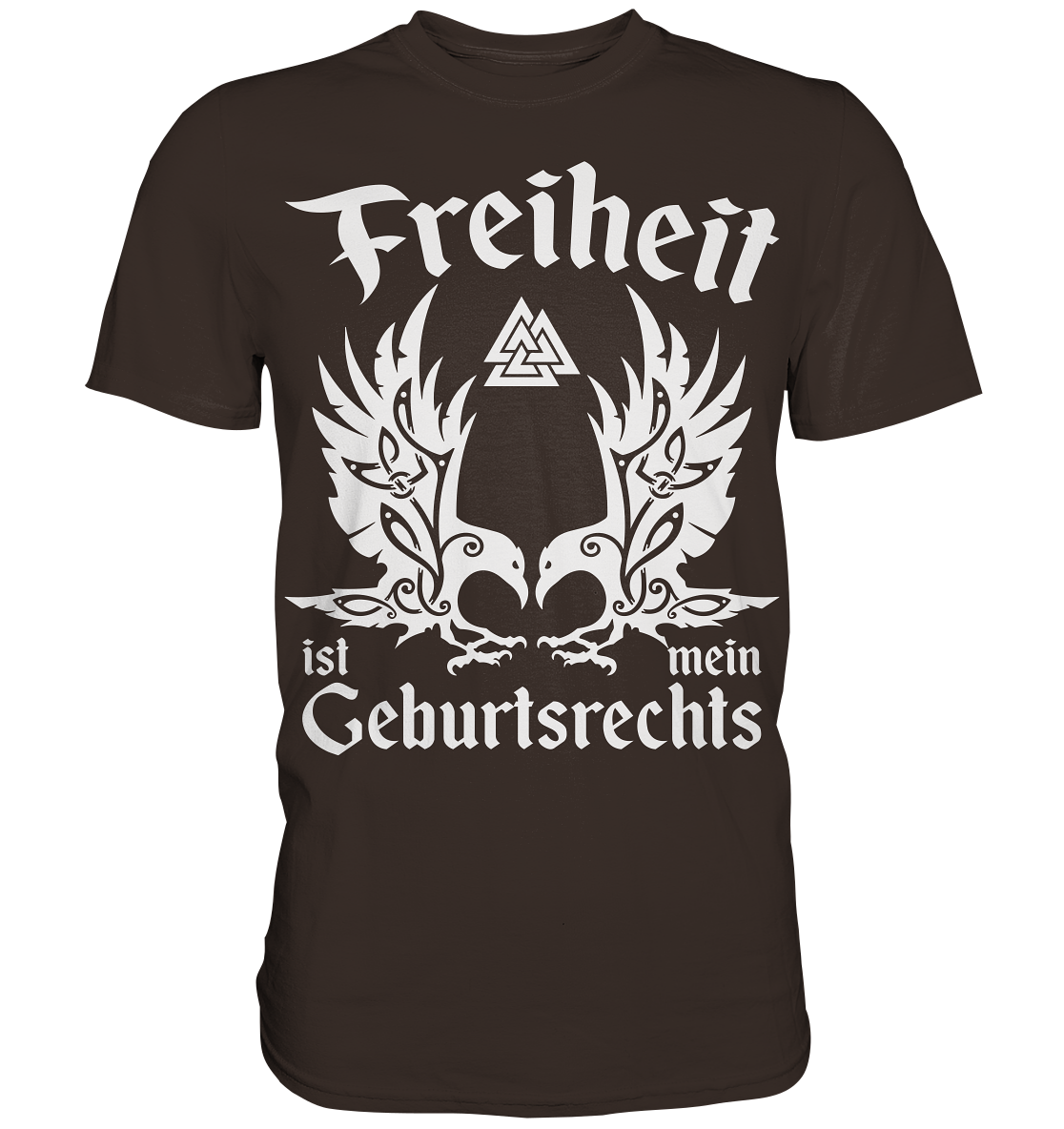 Freiheit - Herren Shirt - Brown / XS - Unisex-Shirts