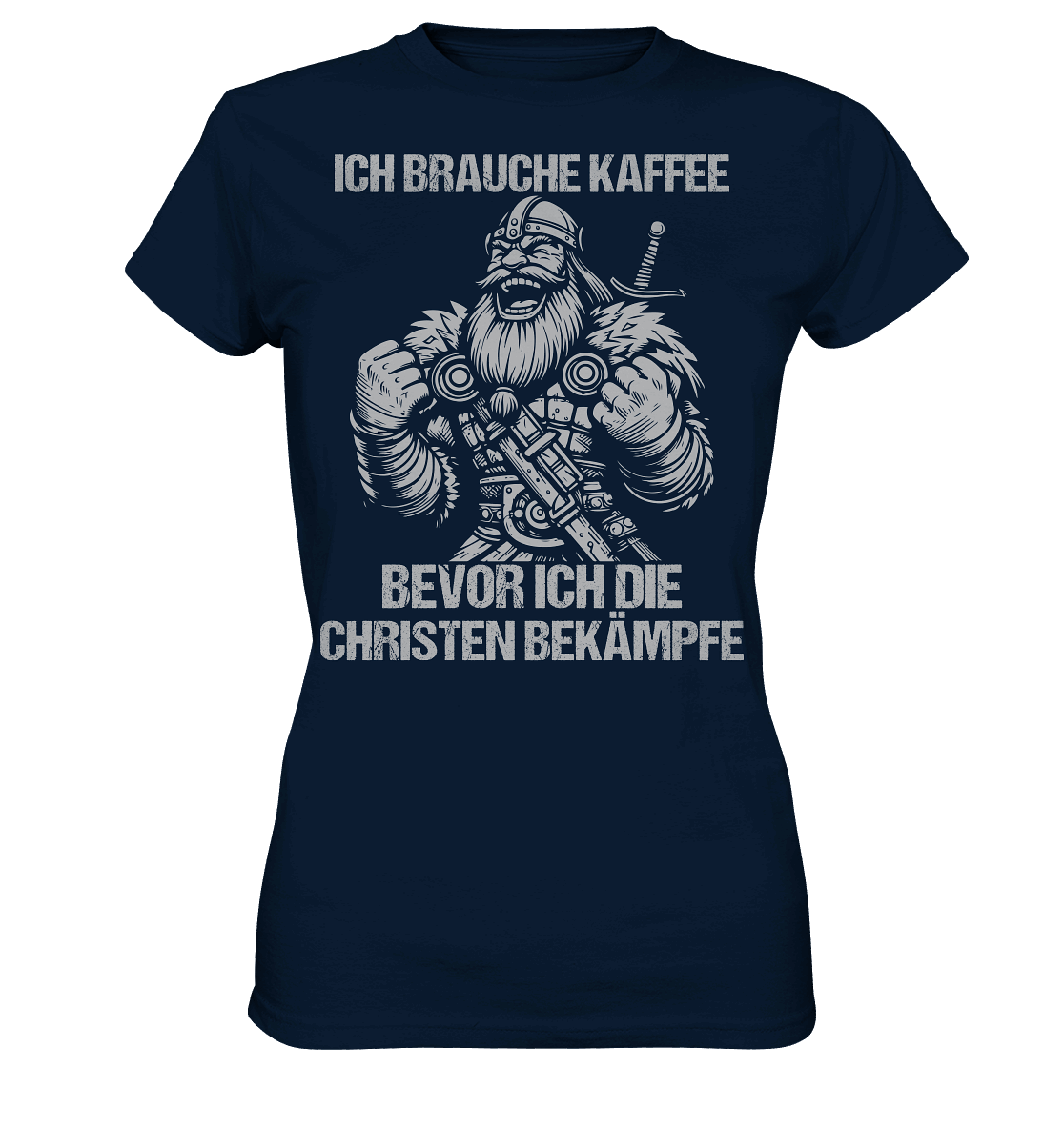 Ich brauche Kaffee - Ladies Premium Shirt