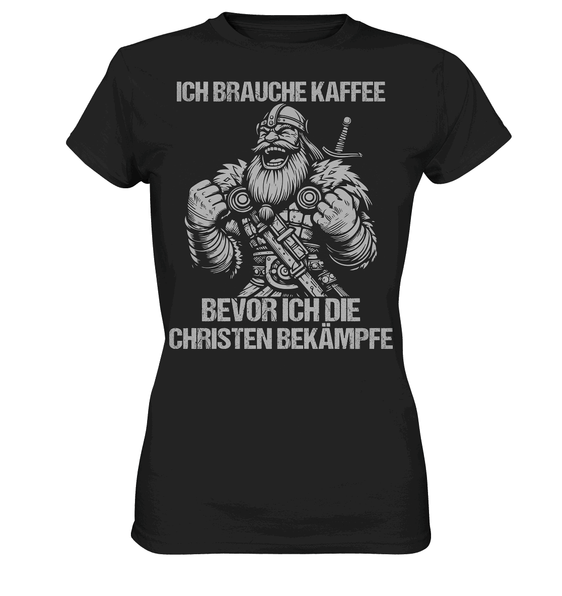 Ich brauche Kaffee - Ladies Premium Shirt