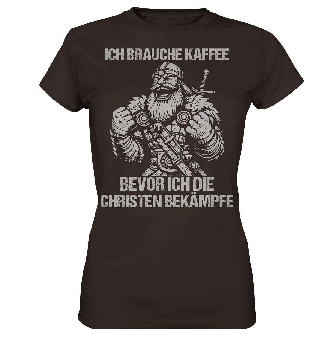 Ich brauche Kaffee - Ladies Premium Shirt