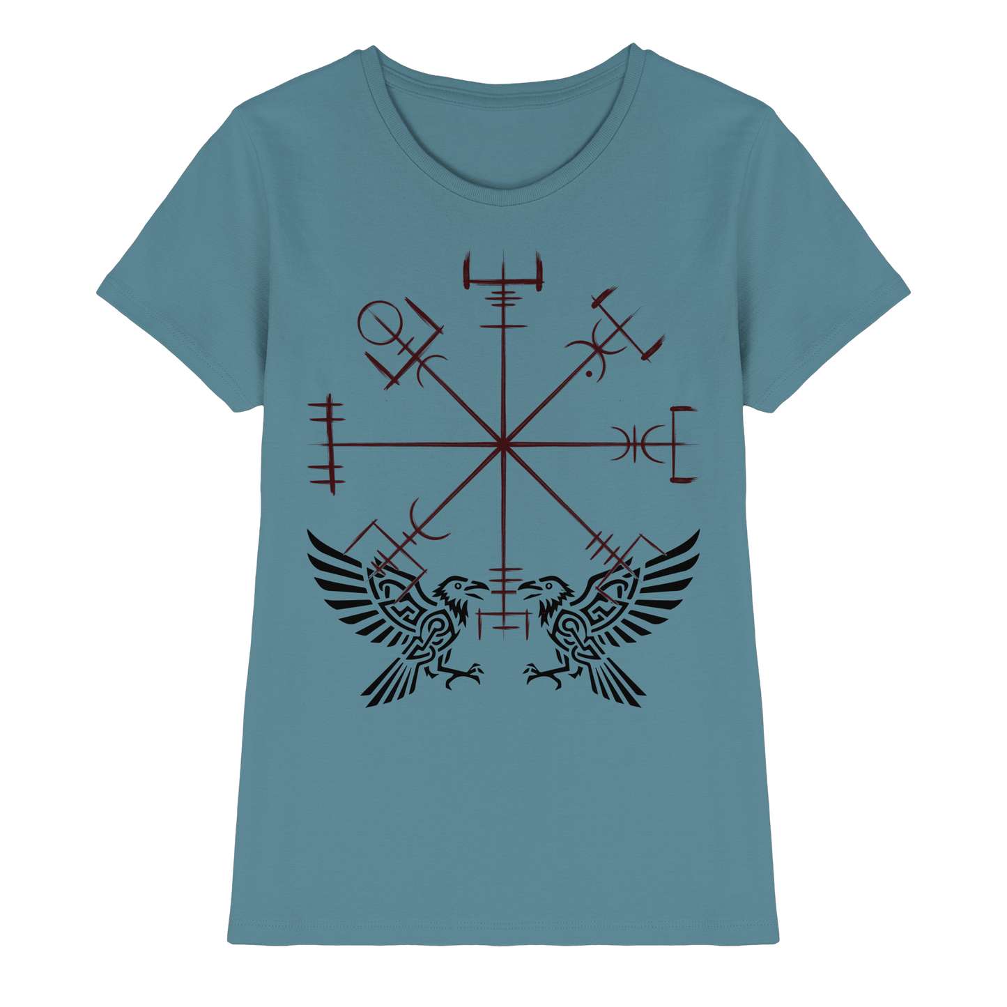 MYSTERIÖSES SYMBOL - Wikinger T-Shirt Damen Premium Runen