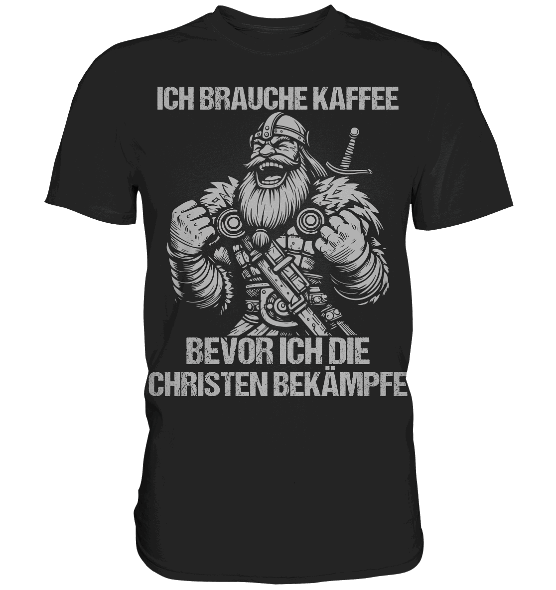 Ich brauche Kaffee - Premium Shirt