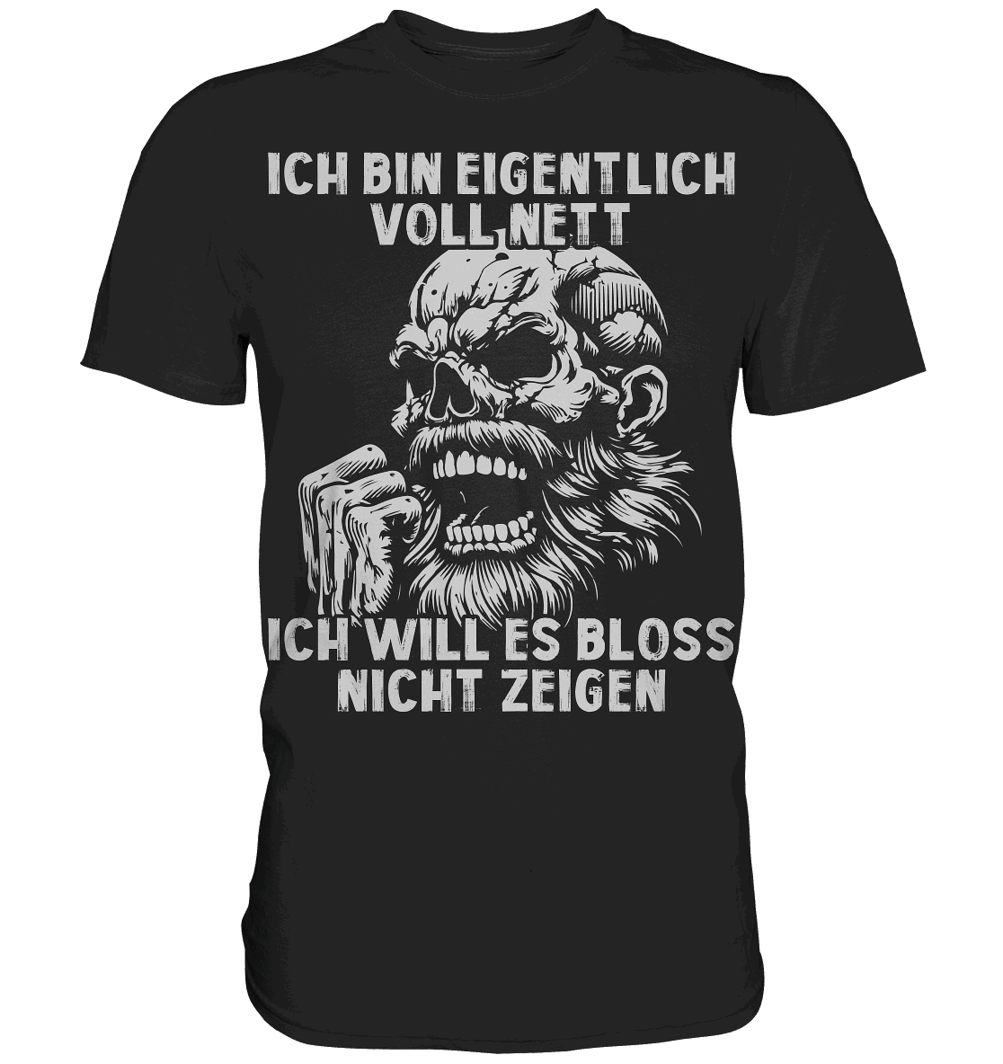Ich bin eigentlich voll nett! - Selbstironie Premium Shirt