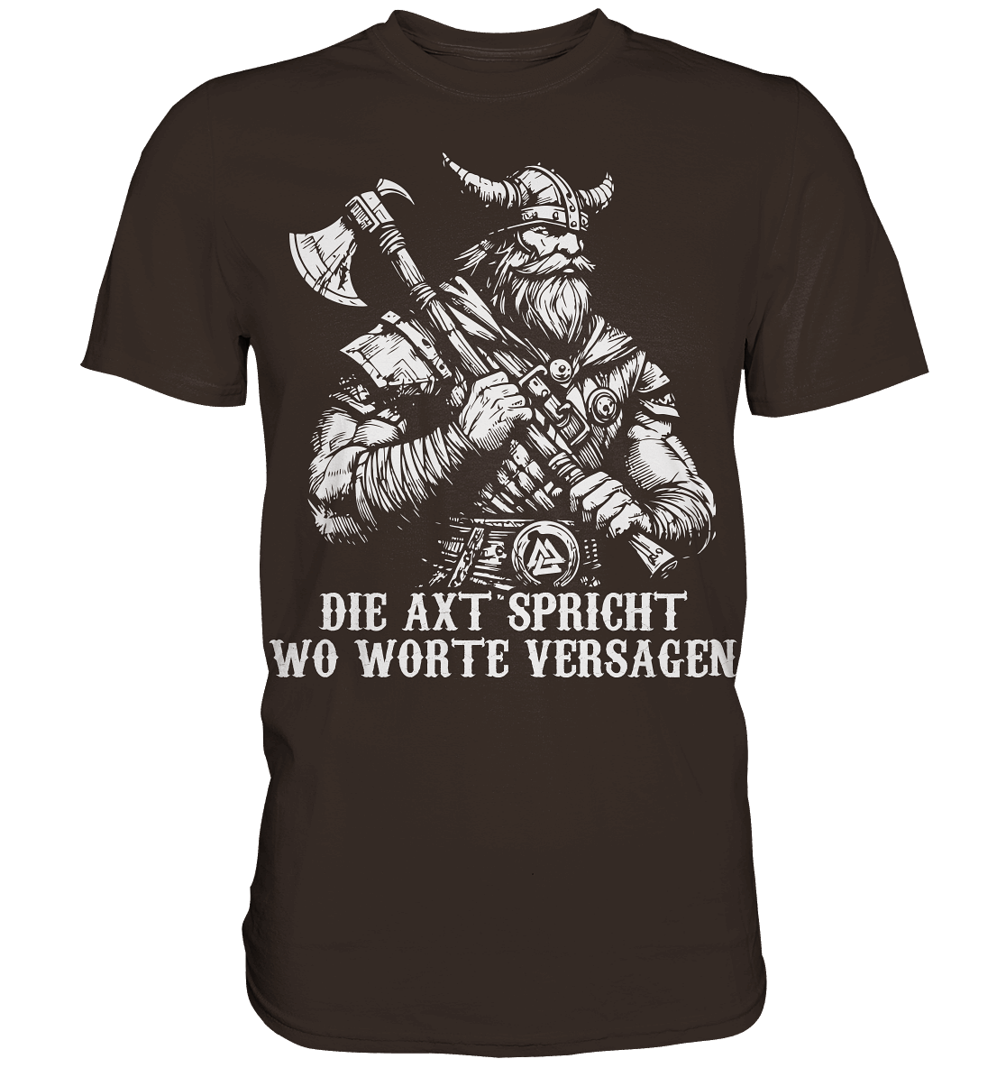 Die Axt spricht - Wikinger T-Shirt Männer Premium