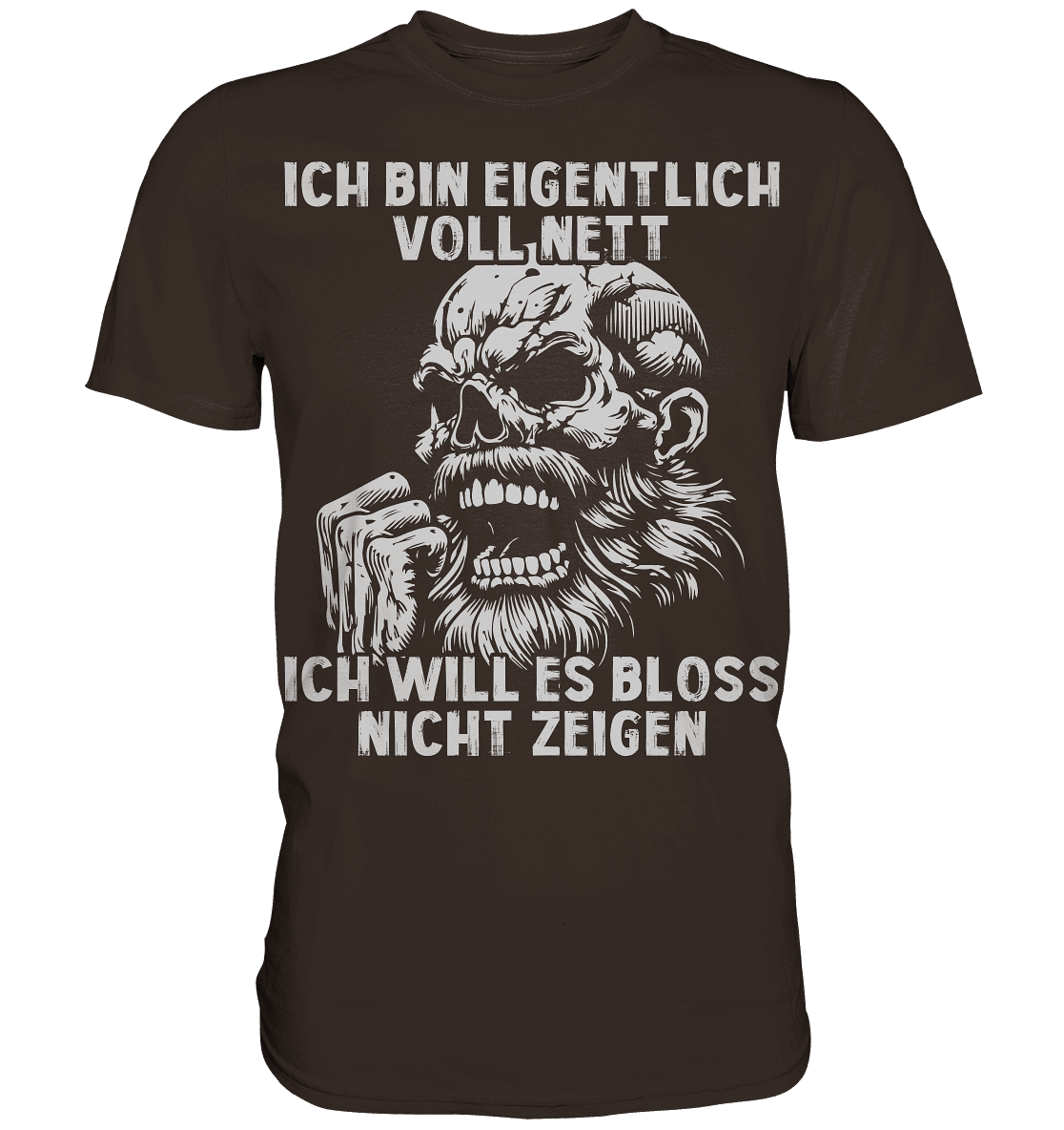 Ich bin eigentlich voll nett! - Selbstironie Premium Shirt