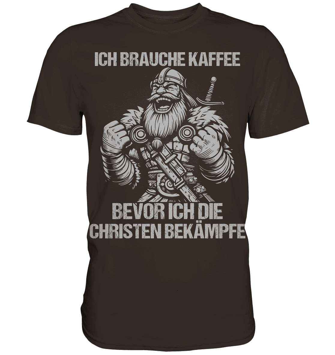 Ich brauche Kaffee - Premium Shirt