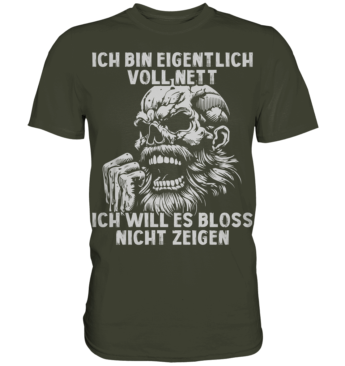 Ich bin eigentlich voll nett! - Selbstironie Premium Shirt