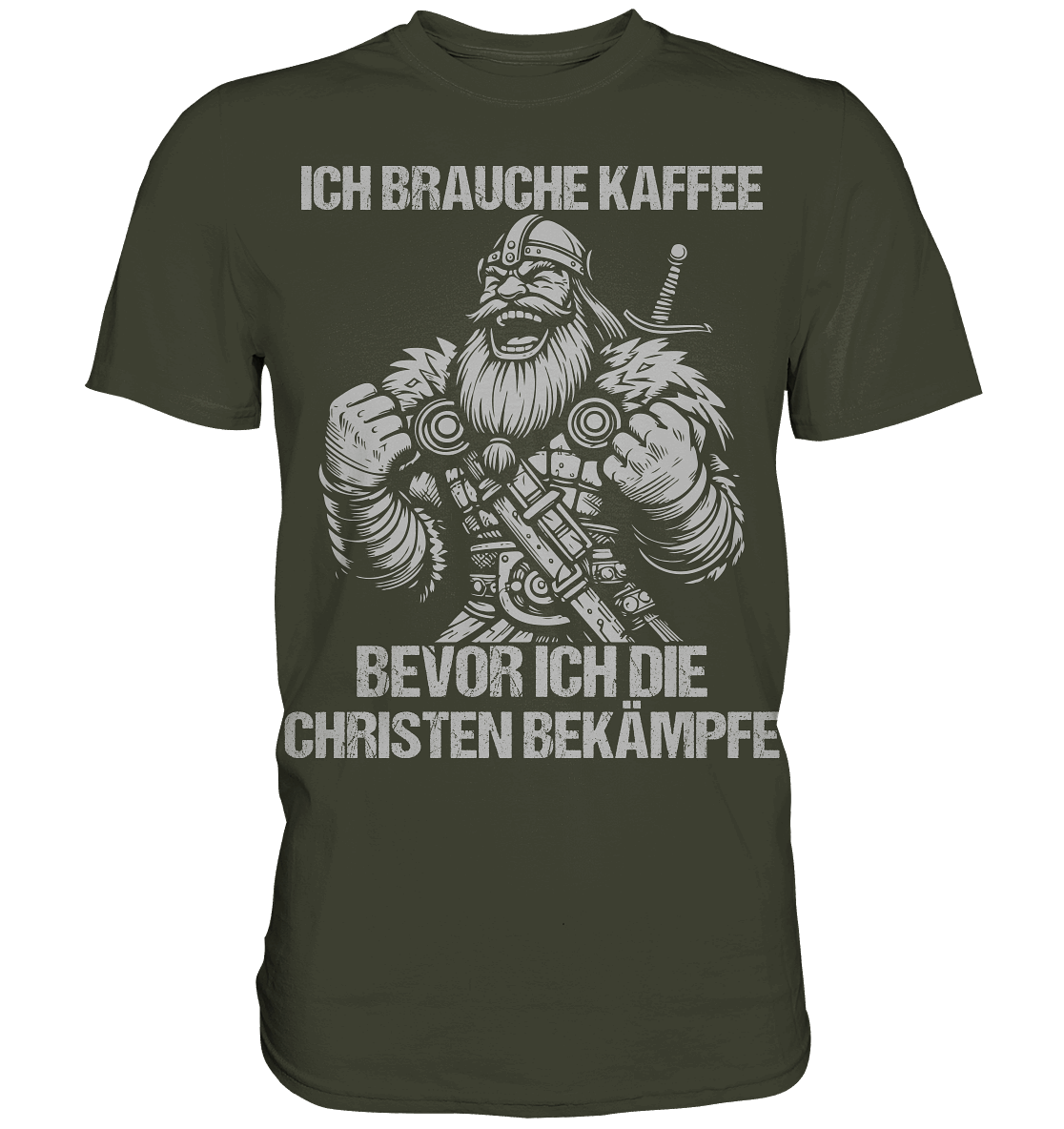 Ich brauche Kaffee - Premium Shirt